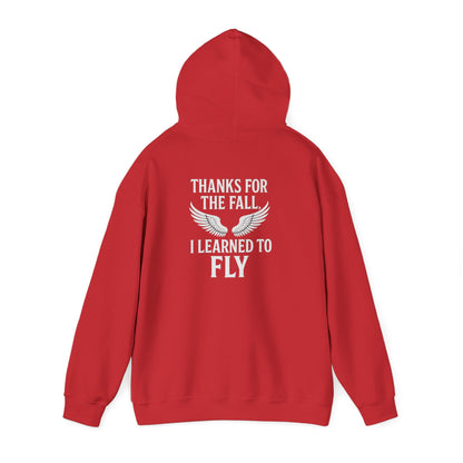 Hoodie  “Fly Again” – Thanks for the Fall, I Learned to Fly