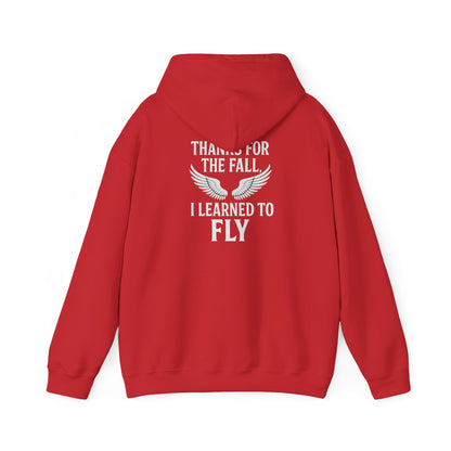 Hoodie  “Fly Again” – Thanks for the Fall, I Learned to Fly